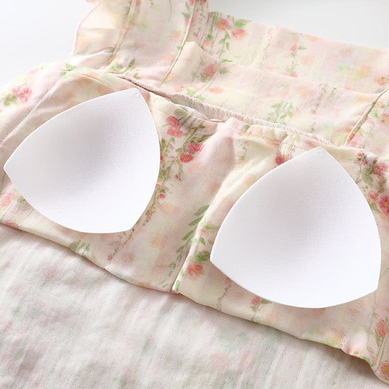 Pink Rose Padded Ruffle Sleeveless Nightwear - image 4