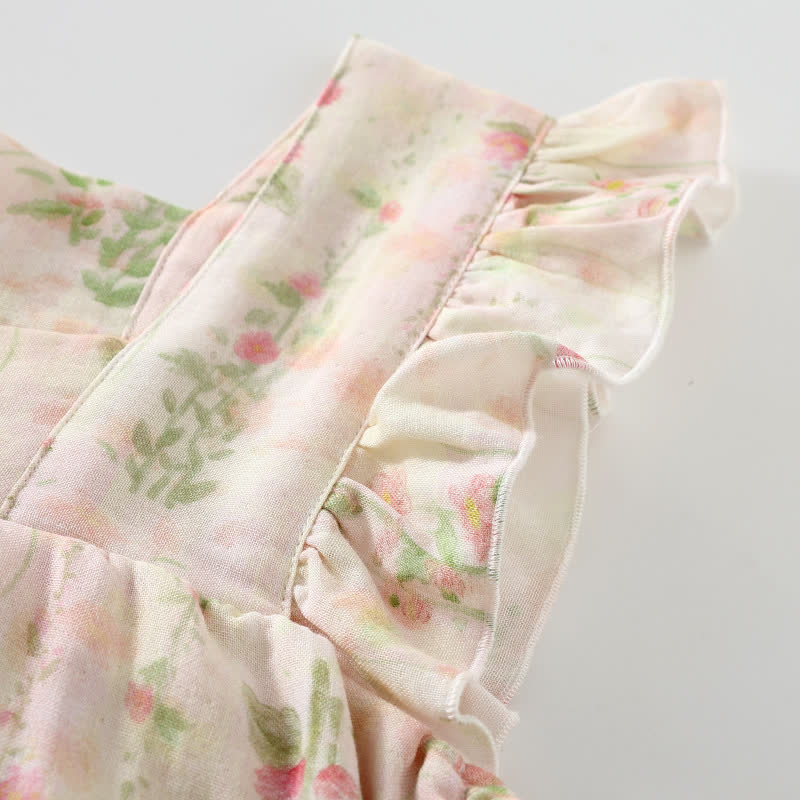 Pink Rose Padded Ruffle Sleeveless Nightwear - image 3