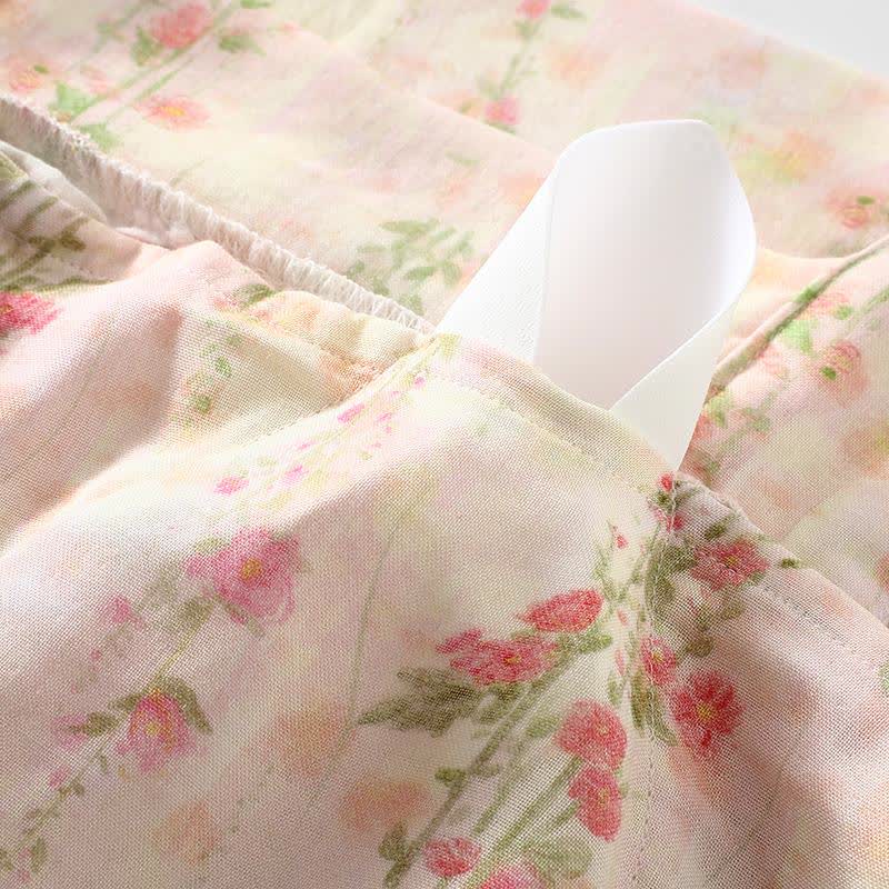 Pink Rose Padded Ruffle Sleeveless Nightwear - image 8