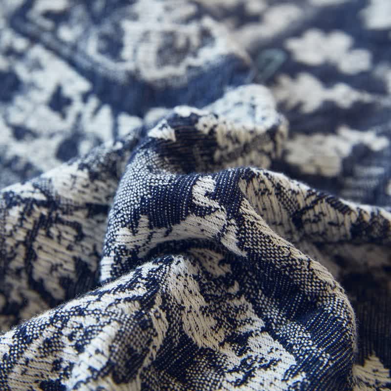 Retro Tribal Cotton Gauze Tassel Quilt - image 4