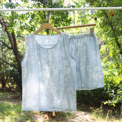 Rose Bow Cotton Tank Pajama Set - image 4