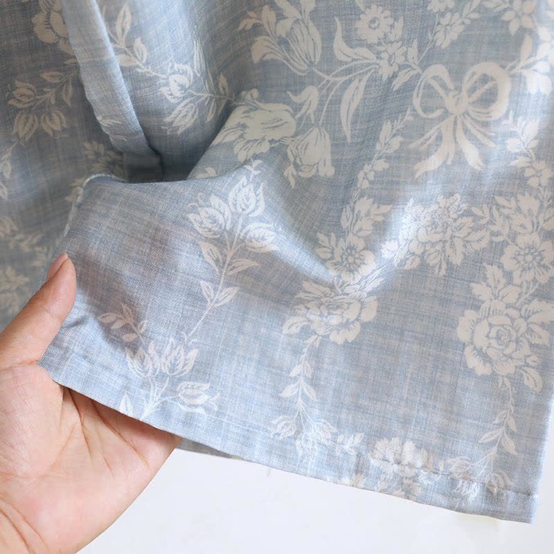 Rose Bow Cotton Padded Cami Pajamas - image 11