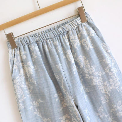 Rose Bow Cotton Padded Cami Pajamas - image 12