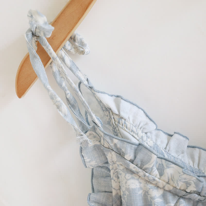 Rose Bow Cotton Padded Cami Pajamas - image 9