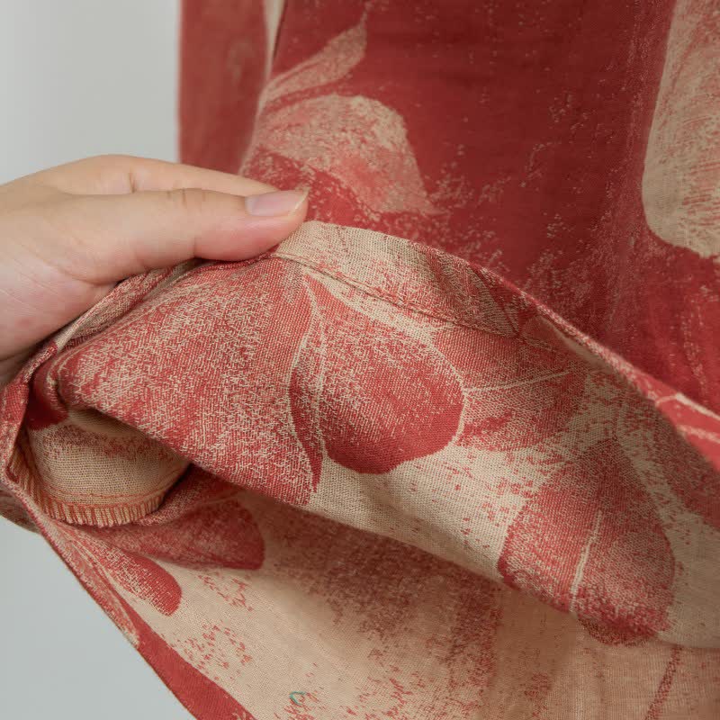 Hibiscus Jacquard Cotton Pajama Shorts - image 2