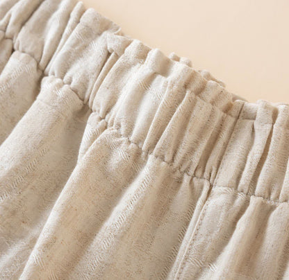 Couple Matching Cotton Linen Pajama Shorts - image 3