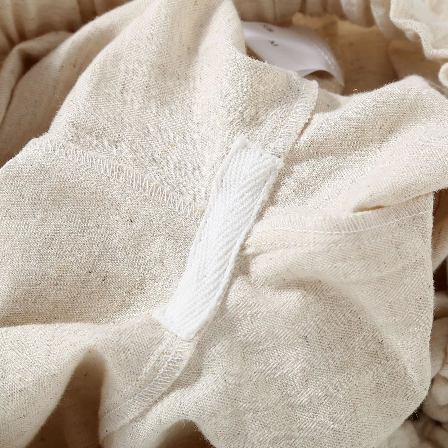 Natural Cotton Linen Pajama Shorts - image 6