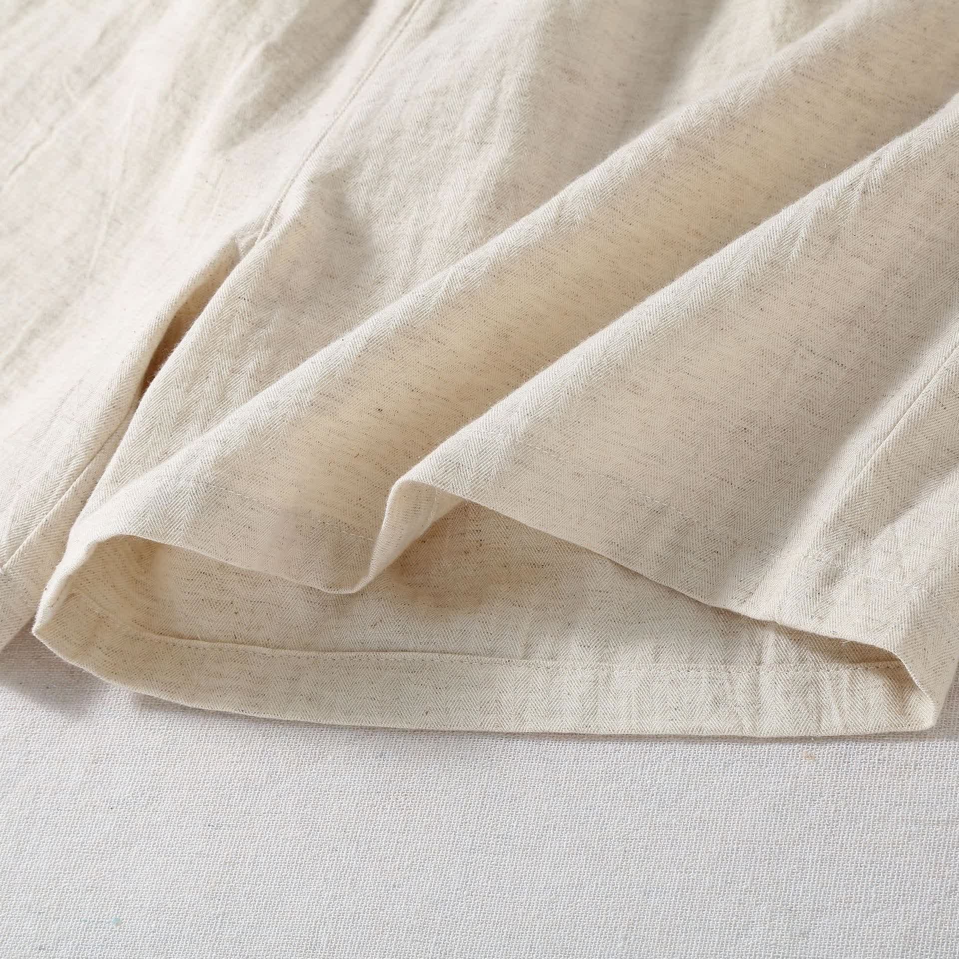 Natural Cotton Linen Pajama Shorts - image 7