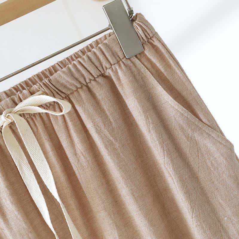 Couple Matching Cotton Linen Lounge Pants - image 7