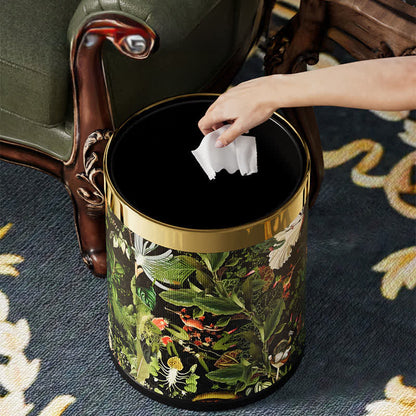 Tropical Jungle Leather Trash Bin - image 5