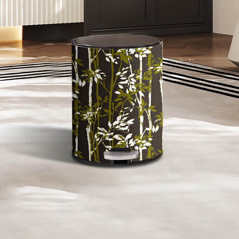 Rustic Tree Stainless Steel Trash Can - Brown - Foot Pedal - 10"W x 10"L x 15"H - image 10