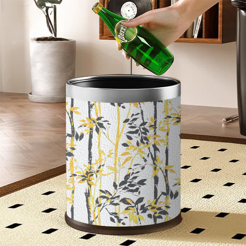 Rustic Tree Stainless Steel Trash Can - image 4