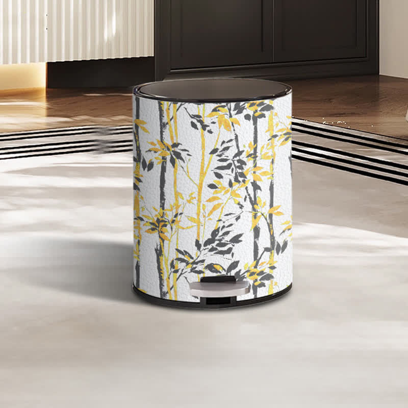 Rustic Tree Stainless Steel Trash Can - White - Foot Pedal - 10"W x 10"L x 15"H - image 5