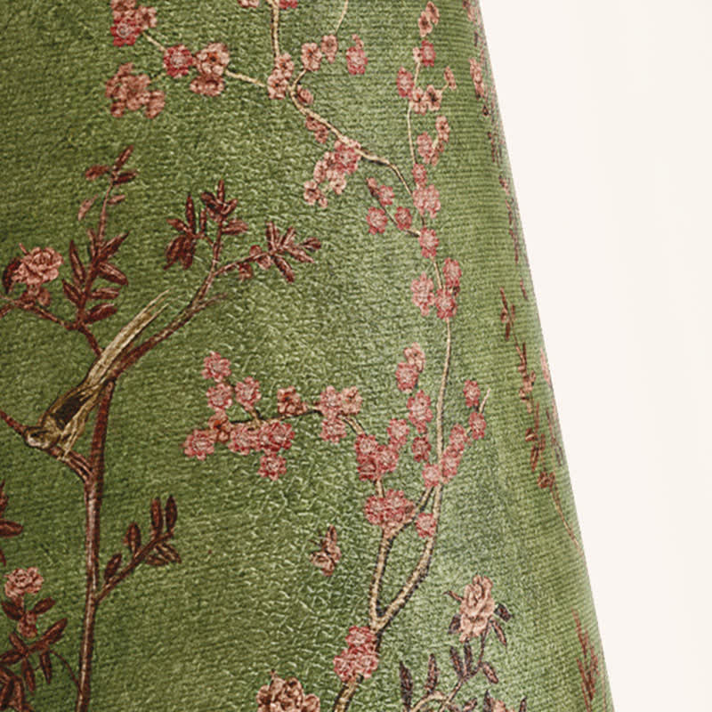 Green Pastoral Bird Durable Trash Bin - image 3