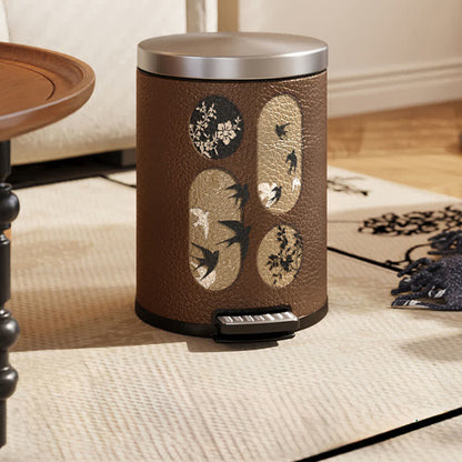 Durable Stainless Steel Leather Rural Trash Can - image 12