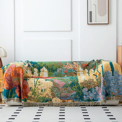Vintage Floral Organic Cotton Gauze Quilt - image 2