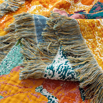 Peach Blossom Organic Cotton Gauze Quilt - image 4