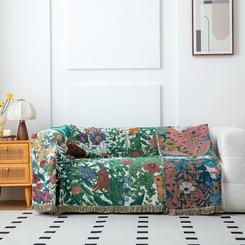 Forest Animal Organic Cotton Gauze Quilt - image 1