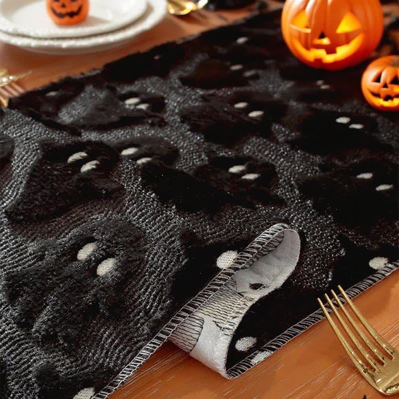 Halloween Plush Ghost Embroidered Table Runner - image 13