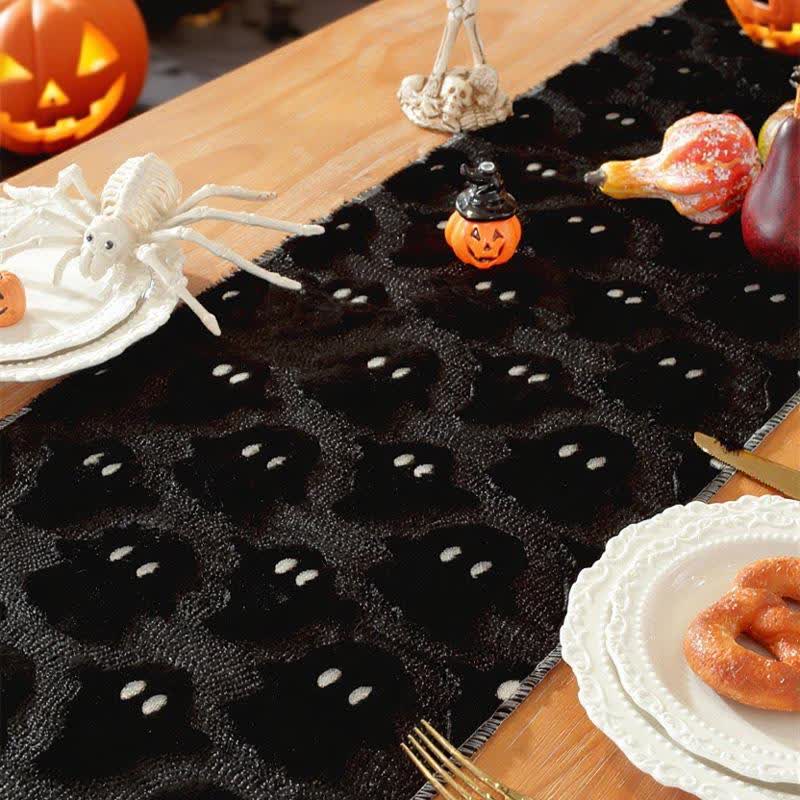 Halloween Plush Ghost Embroidered Table Runner - image 11
