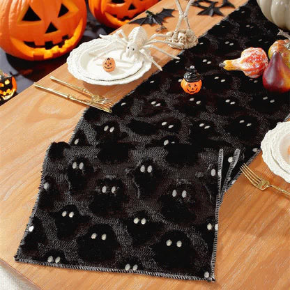 Halloween Plush Ghost Embroidered Table Runner - image 12