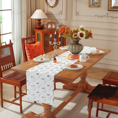 Halloween Plush Ghost Embroidered Table Runner - image 1