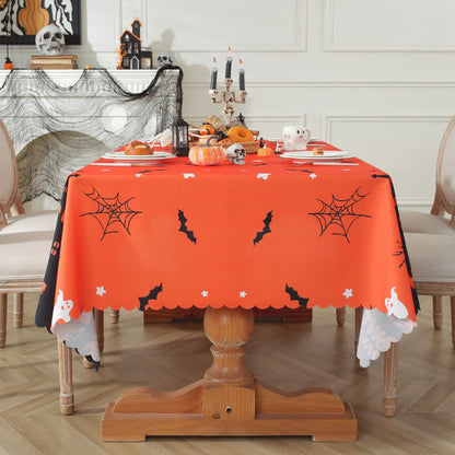 Halloween Haunted Castle Ghost Print Tablecloth - image 1