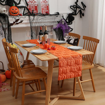 Halloween Pumpkin Quilted 3D Table Runner - image 1