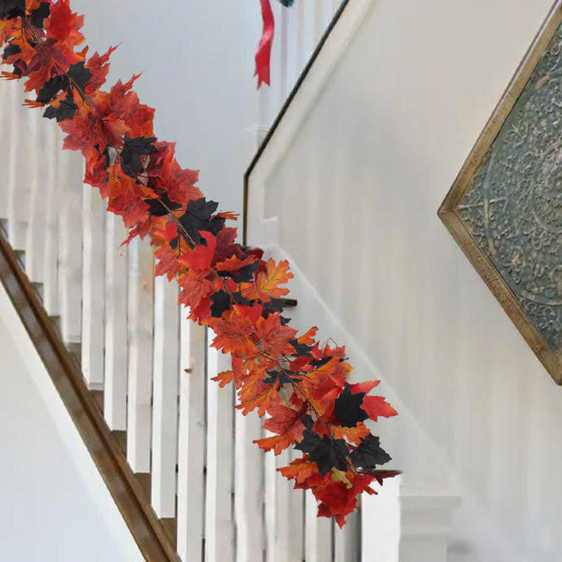 Halloween Artificial Maple Leaf Vine Garland - image 6