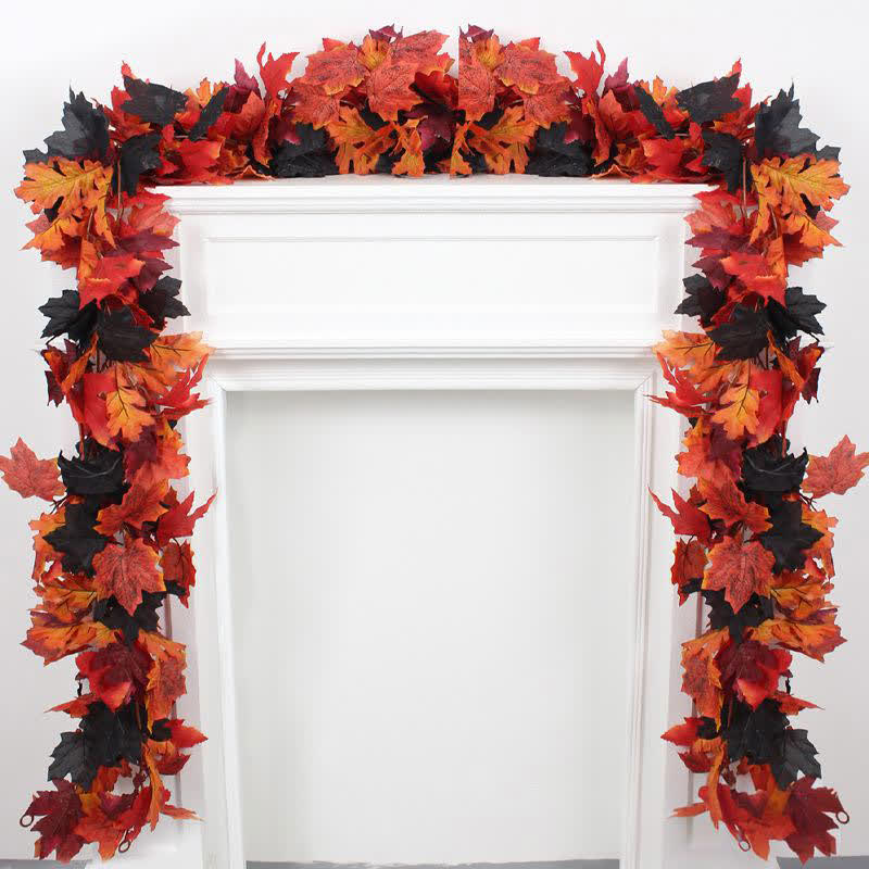 Halloween Artificial Maple Leaf Vine Garland - image 3