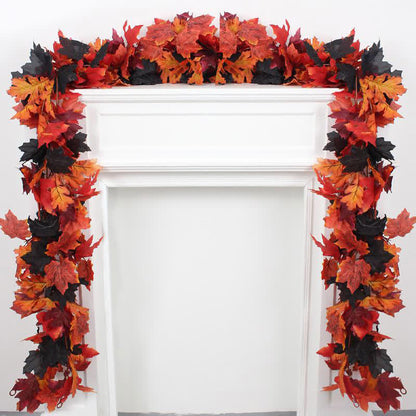 Halloween Artificial Maple Leaf Vine Garland - image 3