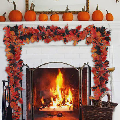 Halloween Artificial Maple Leaf Vine Garland - image 2