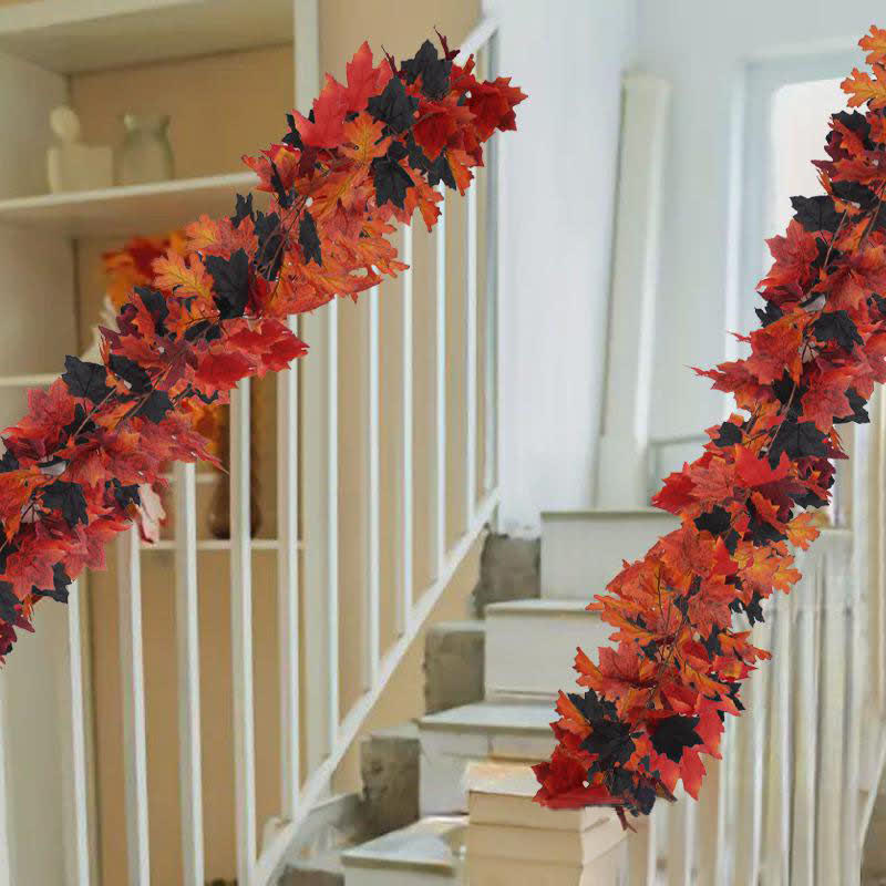 Halloween Artificial Maple Leaf Vine Garland - image 5