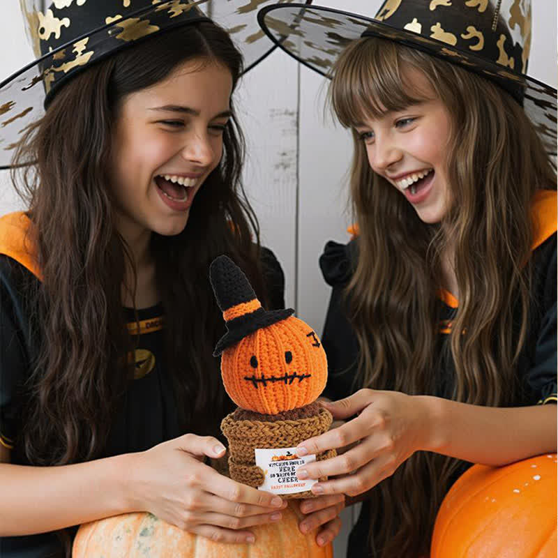 Halloween Crochet Potted Plant Ornament - image 2