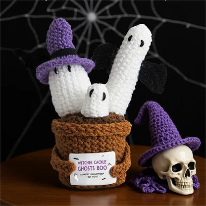 Halloween Crochet Potted Plant Ornament - image 8