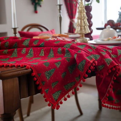 Christmas Fir Tree Print Tablecloth - image 3
