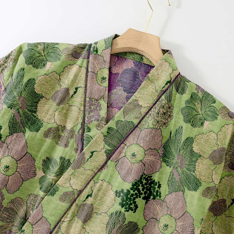 Peach Blossom Kimono style Loungewear Set - image 2