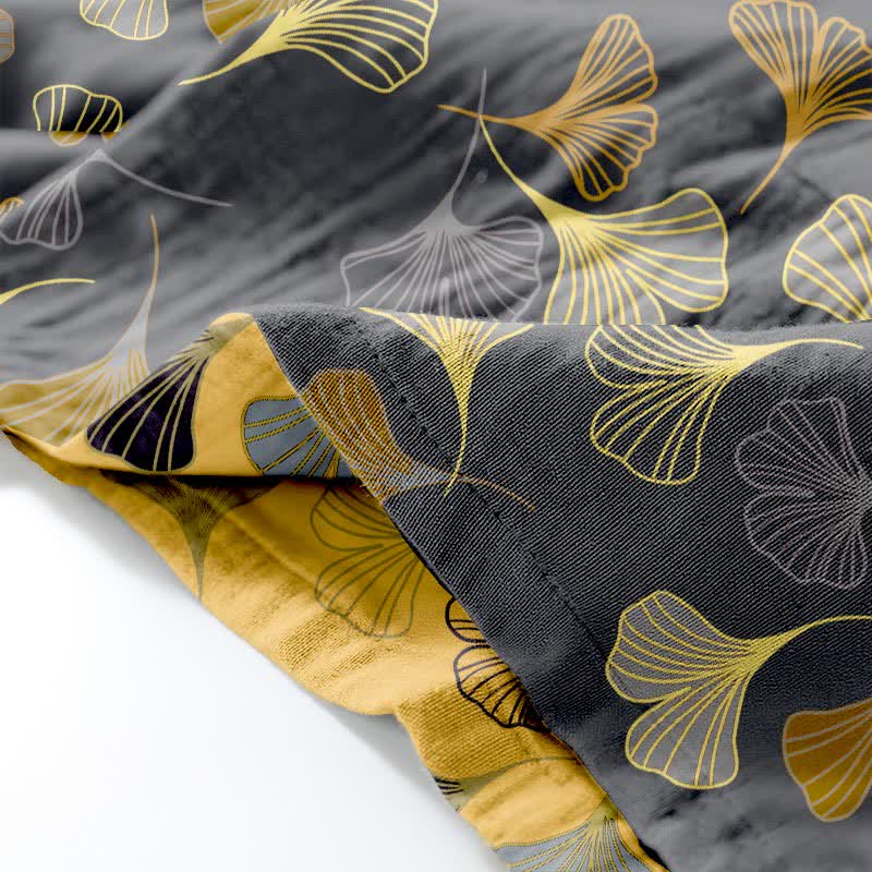 Ginkgo Cotton Gauze Kimono Loungewear Set - image 37