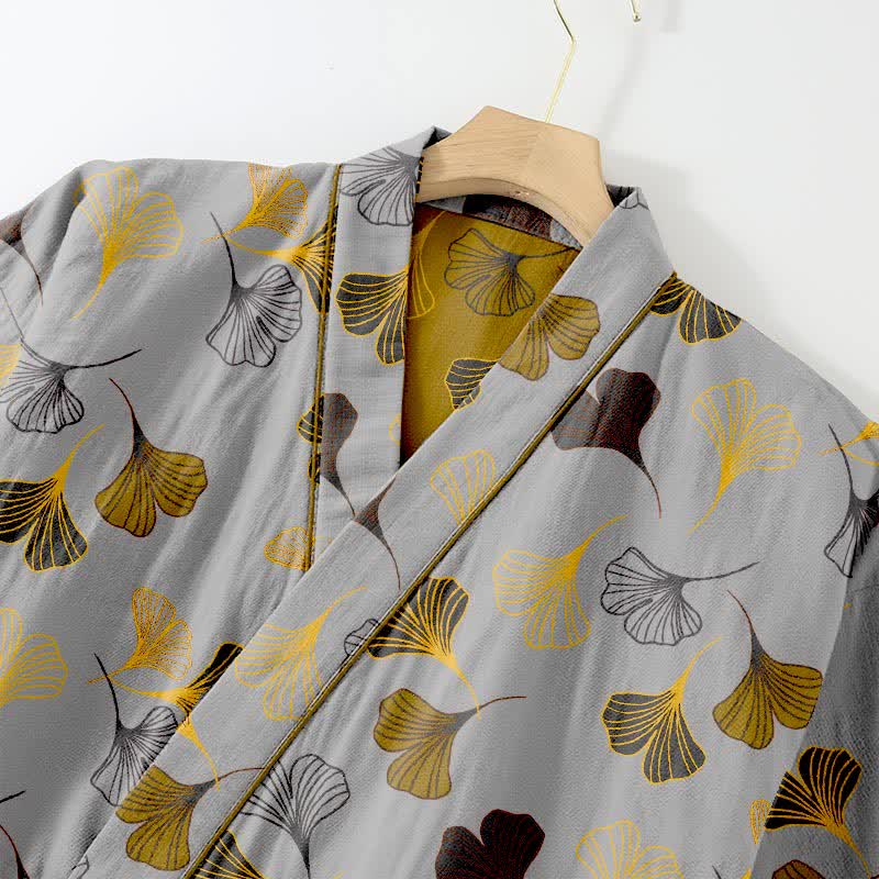 Ginkgo Cotton Gauze Kimono Loungewear Set - image 23