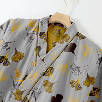 Ginkgo Cotton Gauze Kimono Loungewear Set - image 23