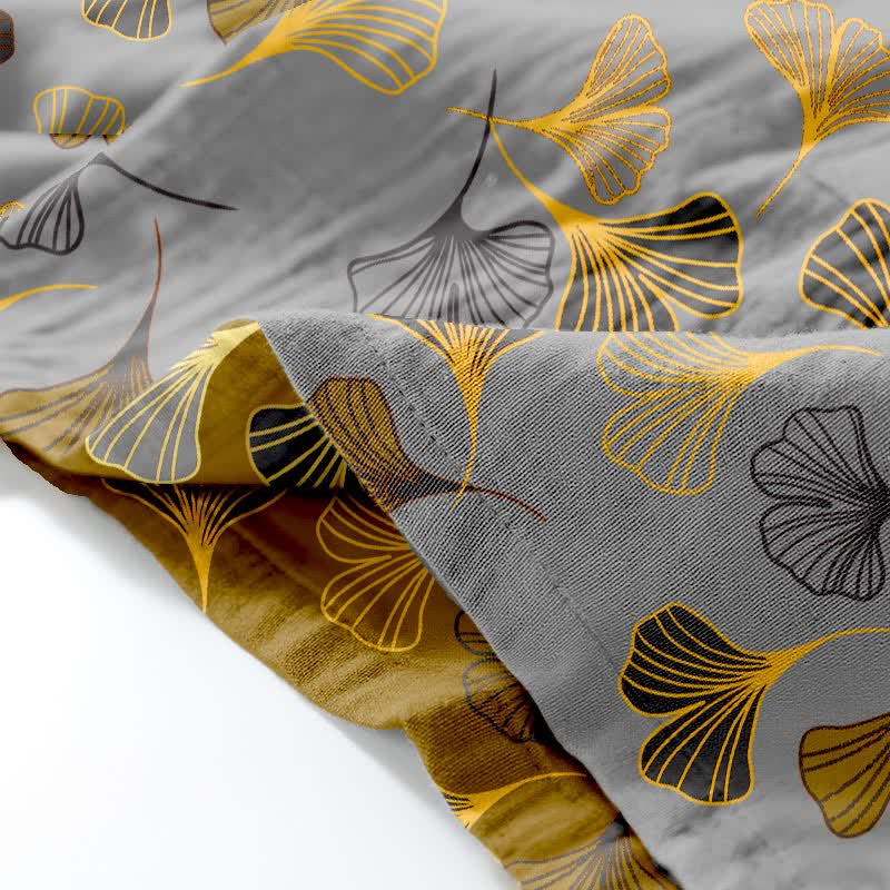 Ginkgo Cotton Gauze Kimono Loungewear Set - image 12