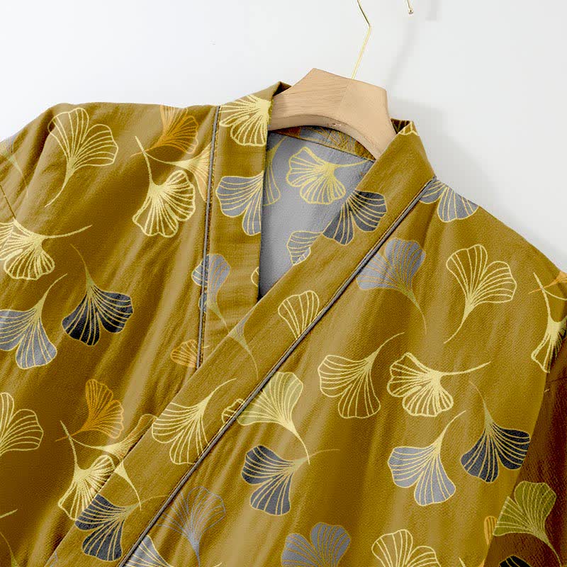 Ginkgo Cotton Gauze Kimono Loungewear Set - image 43