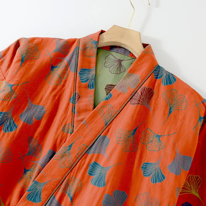 Ginkgo Cotton Gauze Kimono Loungewear Set - image 26
