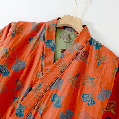 Ginkgo Cotton Gauze Kimono Loungewear Set - image 26