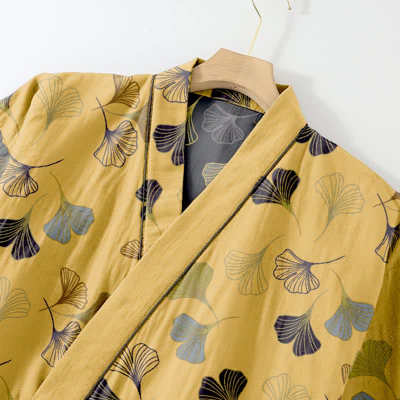 Ginkgo Cotton Gauze Kimono Loungewear Set - image 30