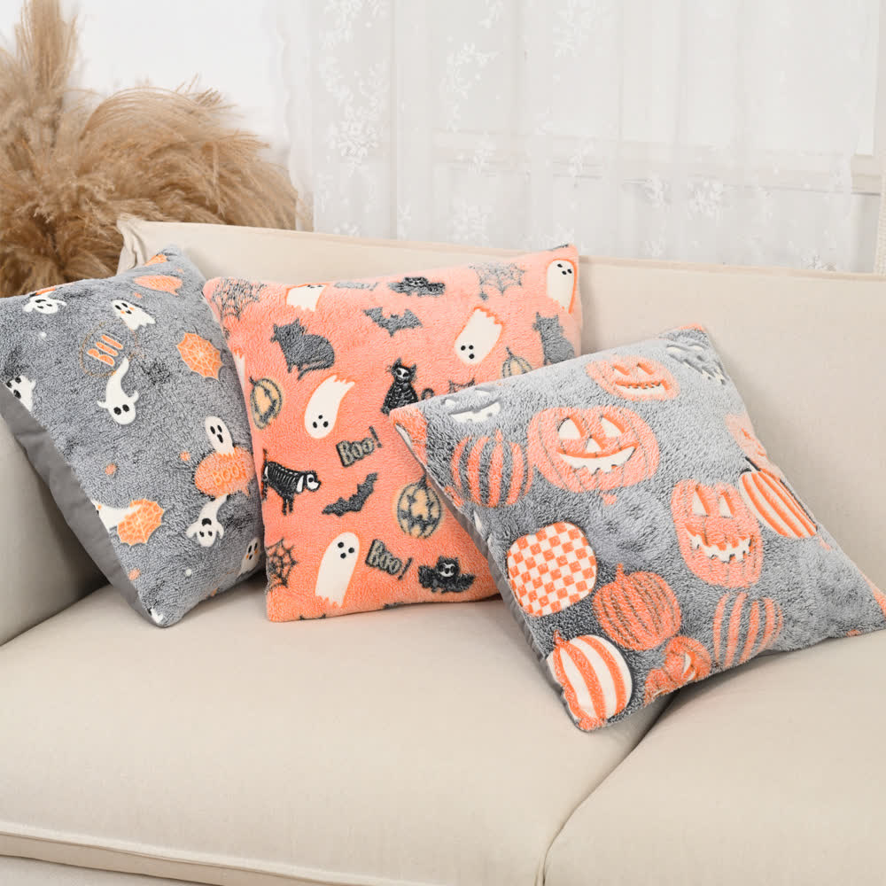 Halloween Flannel Luminous Throw Pillow - image 1