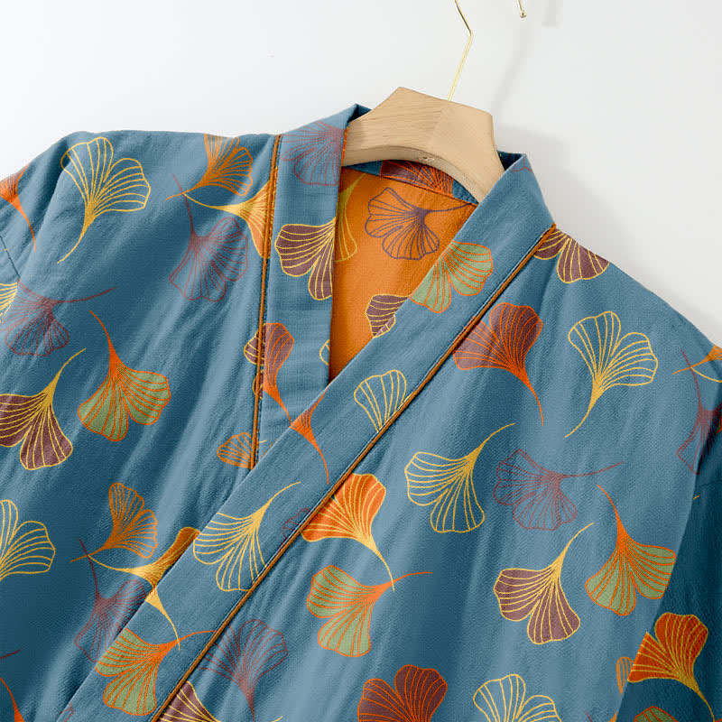 Ginkgo Cotton Gauze Kimono Loungewear Set - image 20