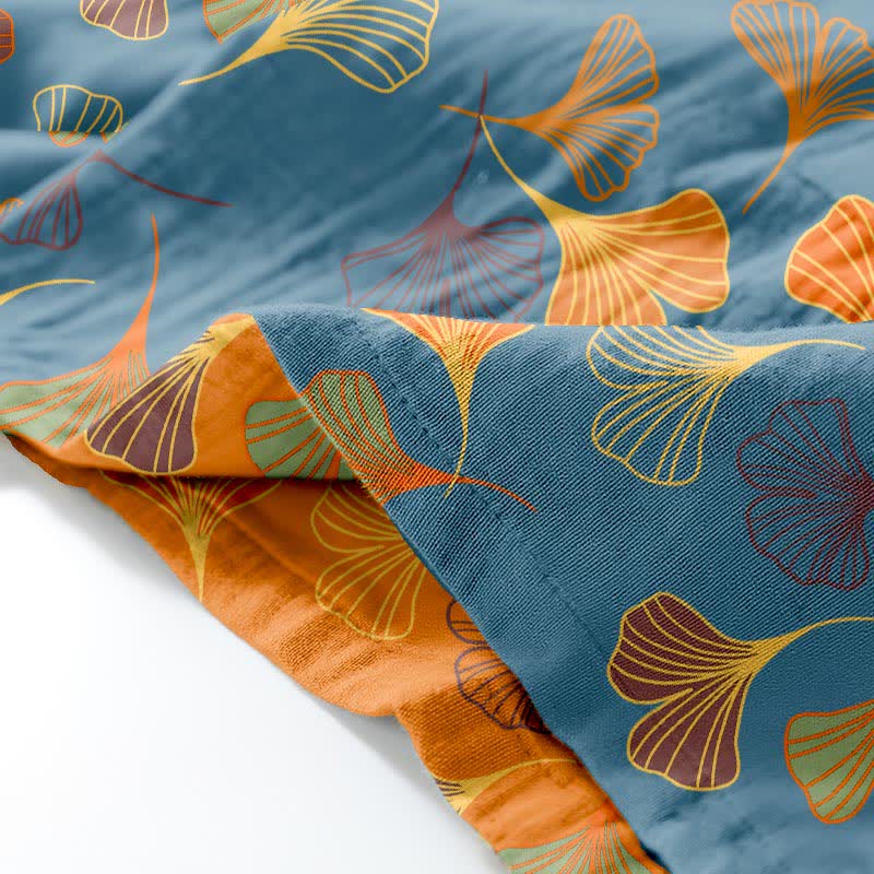 Ginkgo Cotton Gauze Kimono Loungewear Set - image 9