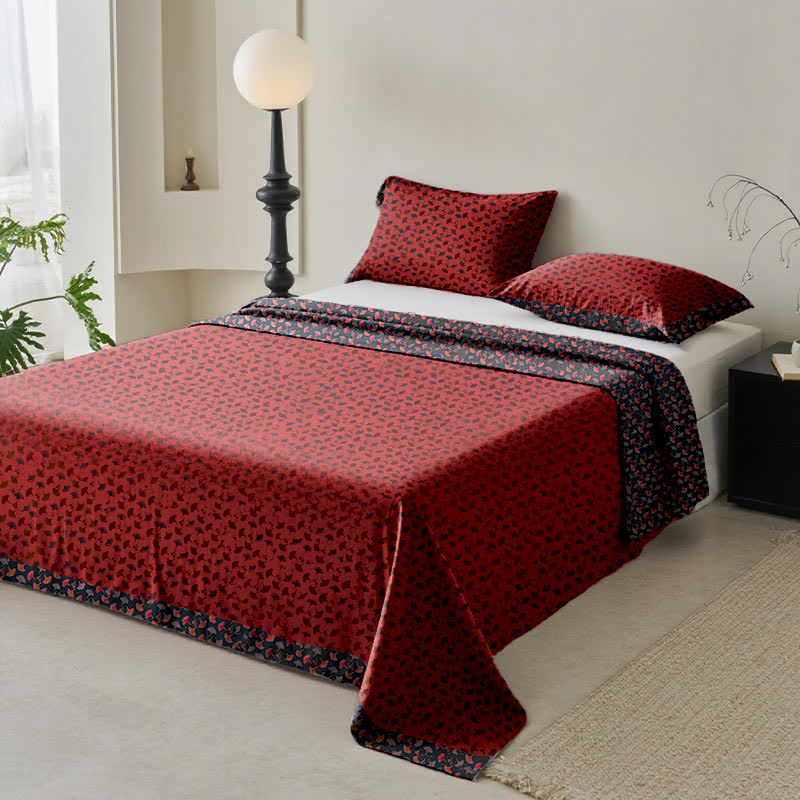 Ginkgo Biloba Natural Cotton Gauze Bedspread - image 1