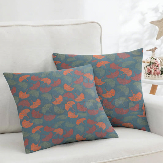 Ginkgo Cotton Gauze Jacquard Square Pillowcases(2PCS) - 18" x 18" - image 0